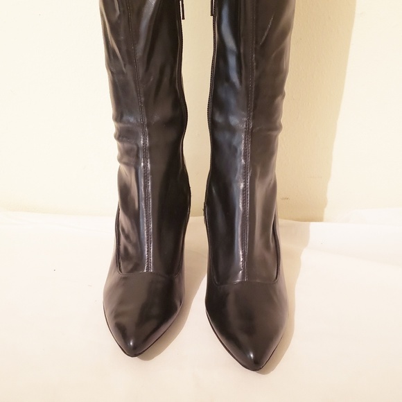 Nine West Black Tall Boots Size 7.5 - Picture 3 of 8